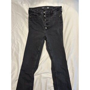 Button up black jeans